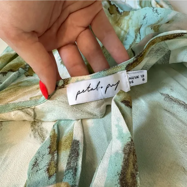 Petal and Pup Hello Molly My Location Midi Dress green size 8 - Image 8