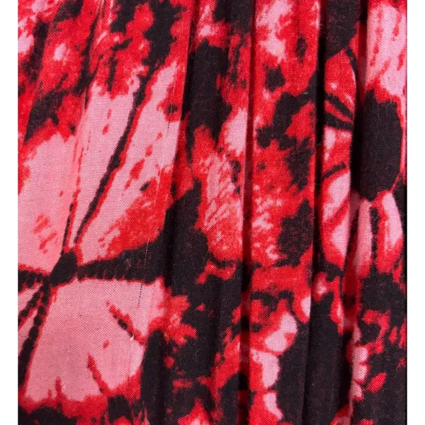 Chika's Smocked Waist Midi‎ Length Dress Sz Free Boho Festival Artsy Corset Tie - Image 11