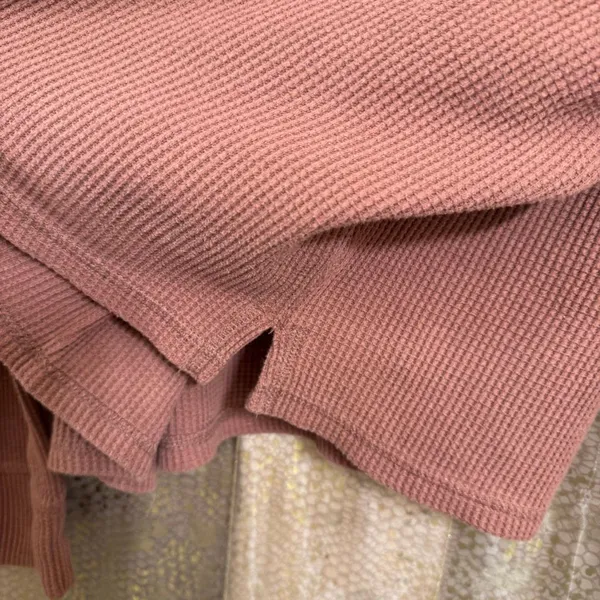 Abercrombie & Fitch‎ Cozy Waffle Sweater Cowl Neck Burnt Orange Large - Image 5