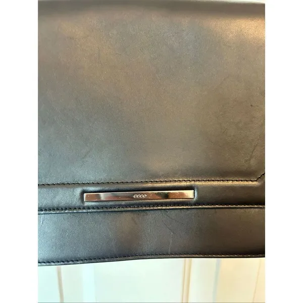 ECCO black leather bag shoulder bag class stylish - Image 2