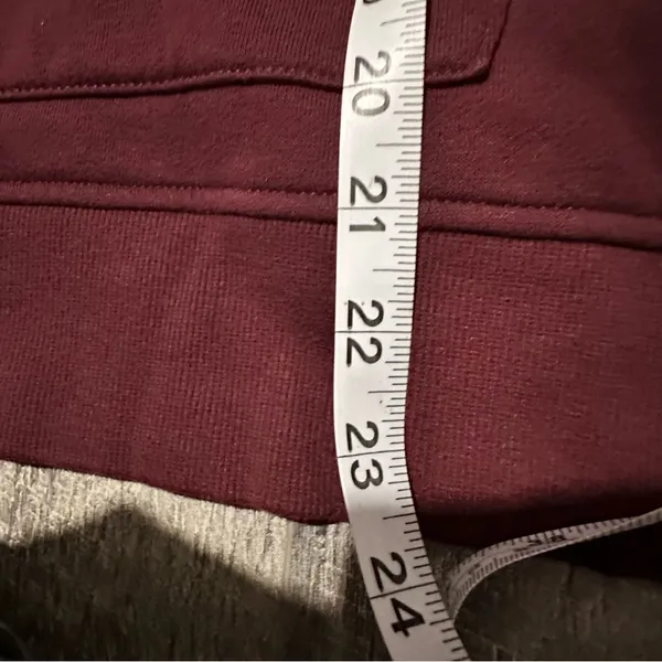 Maroon Burgundy Red Hoodie Pockets Women’s Pull Over drawstring basic amazon XL - Image 7