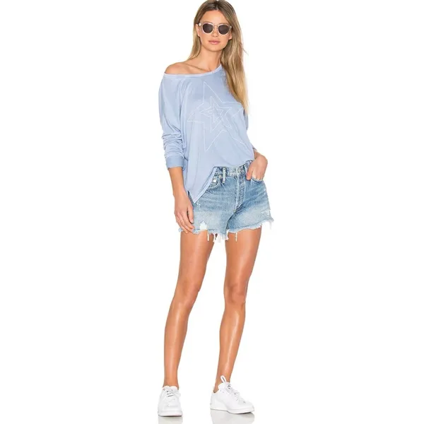 AGOLDE Parker‎ Retro Cut-Off Shorts Swapmeet Distressed Denim Shorts Size 27 - Image 3