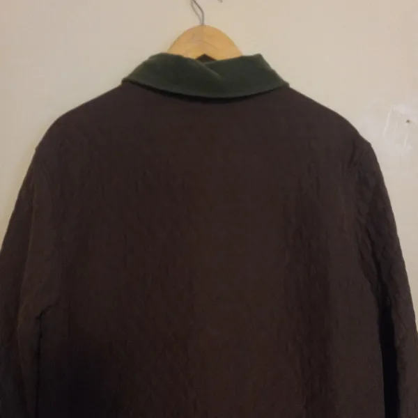 Vintage Fu Da Quilted Barn Chore Jacket-Large-Corduroy Collar & Trim-Pockets - Image 7