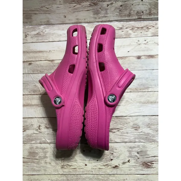 Crocs Classic Clogs Pink Slip On Women's Size 8-9 Comfort - Image 5