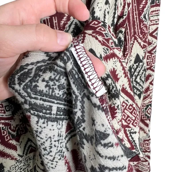 Coco +Jaimeson Boho Tassel Tie Neck Flare Sleeve Blouse - Image 7