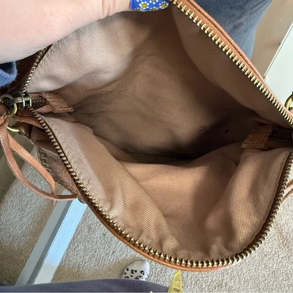 The Sak Silverlake Leather Crossbody Bag Tobacco Floral Embossed‎ Purse Western - Image 5
