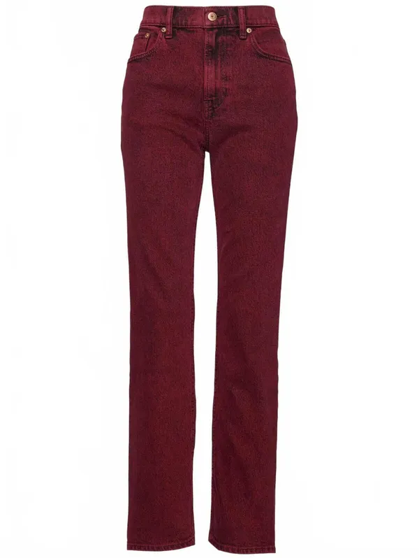 Gap High Rise '90s Slim Straight Jeans NWT Red Delicious 28R - Image 5