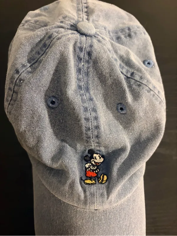 Disney Blue Denim Mickey Mouse Embroidered Baseball Cap - Image 2