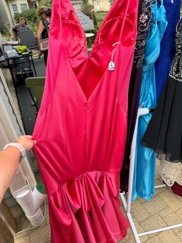 Jovani Prom Dress Pink Fuchsia - Image 2
