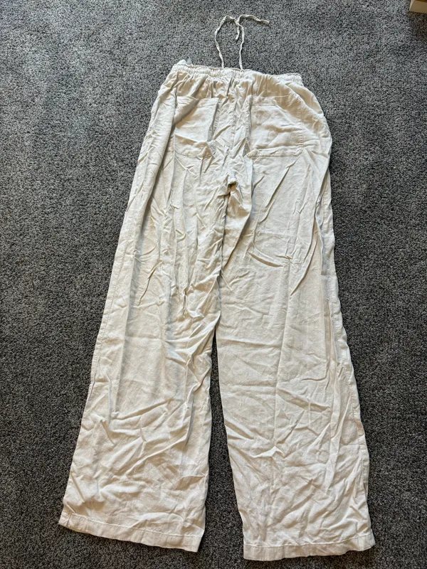 Linen pants House Tan Size M - Image 3