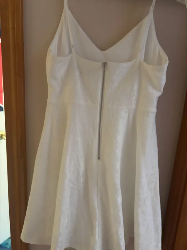 Lulus White Floral Lace Mini Dress - Image 3