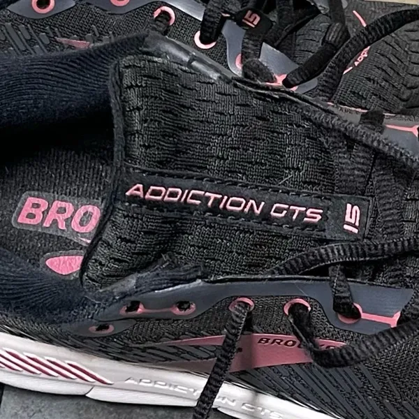 Brooks Addiction GTS 15 Women's Black Narrow Running Shoes Size 7.5 (2A) - Image 9