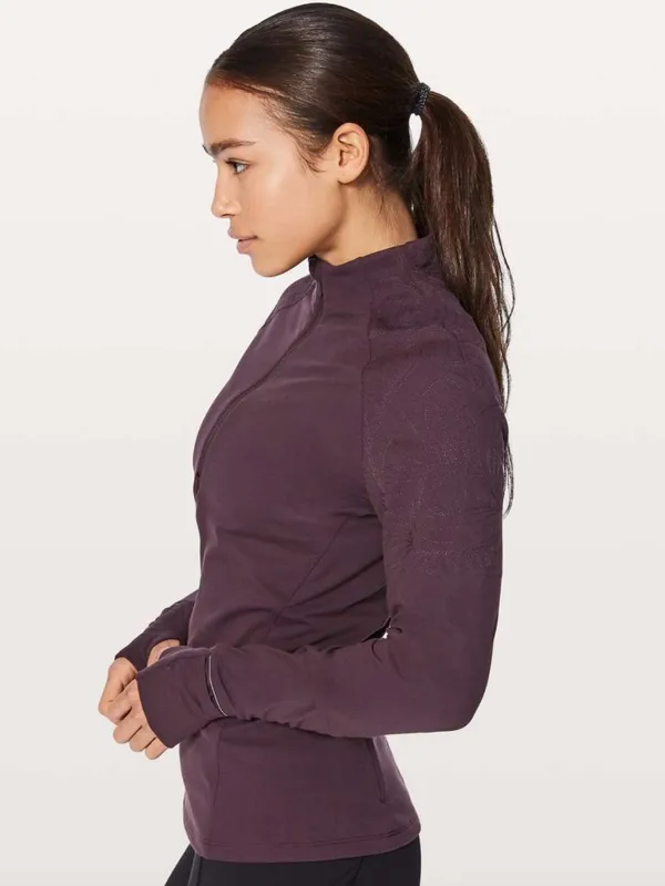 Lululemon Toasty Tech 1/2 Zip, Black Cherry - Image 2