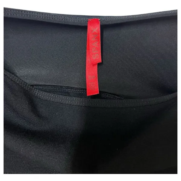 Spanx Leggings Womens Small Full Length Seamless Textured Sides Black FL3115 - Image 7