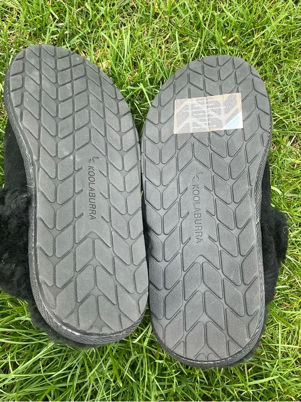 Koolaburra by Ugg Black Suede Shearling-Lined Slip-On Slippers - Image 7