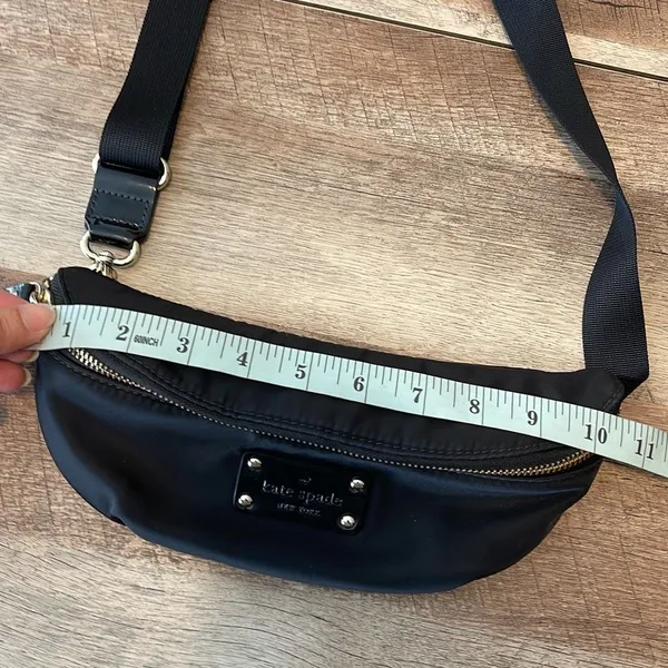 Kate Spade Nylon Fanny Waist‎ Belt Back Crossbody Small Black - Image 6