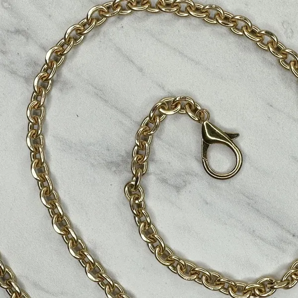 Gold Tone Chain Link Purse Strap Replacement Handbag Shoulder Crossbody ✨ - Image 7