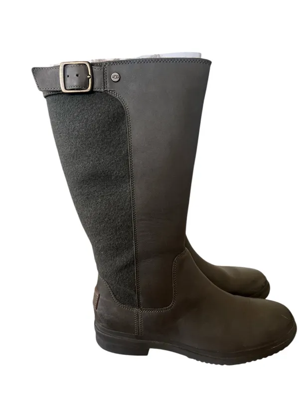UGG Waterproof Janina Boots - S/N 1017387 -‎ Dark Green/ Gray - Size 8 - Image 4