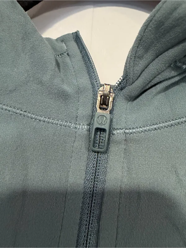 Light Teal Lululemon Soft Women's Hooded Zip Jacket - Image 2