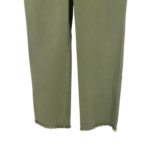 Good American Fit For Success Denim Jumpsuit Olive Utility Straight Leg Size S - Image 5