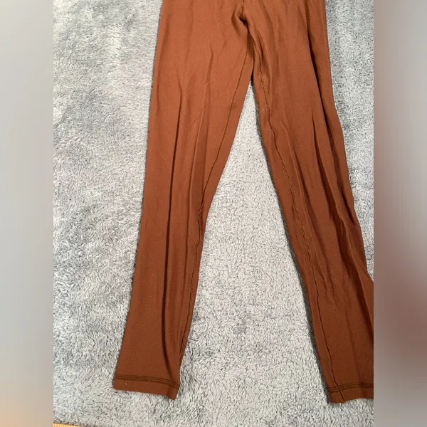 Aerie Brown waffle knit real me 7/8 High-rise Leggings small - Image 3