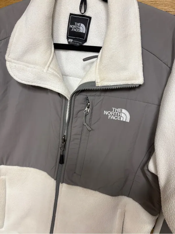 The north face white polartec fleece size large - Image 3