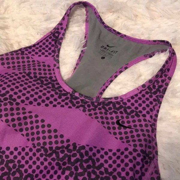 Nike Purple Drifit Racerback Active Tank - Image 4