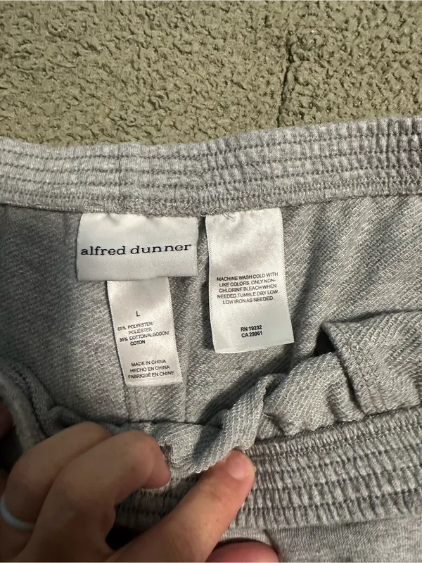 Alfred Dunner Sweatpants Gray Size L - Image 2