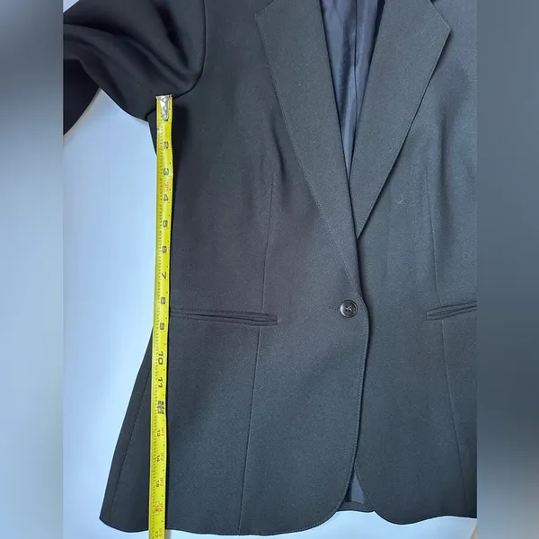 Ben Over Black Blazer Womens Sz 10 Modern Fit single‎ Button - Image 10