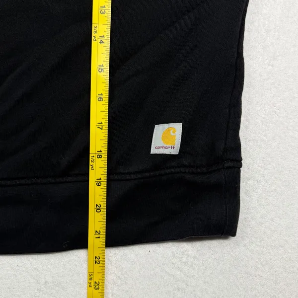 Carhartt Force Women’s XS Black Loose Fit Logo Sleeve Crewneck Sweatshirt - Image 6