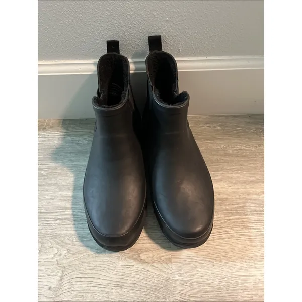 Chooka Everyday Neoprene Ankle Rain Boot Black - Image 3