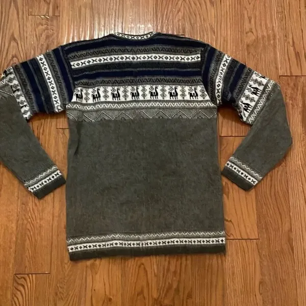 Yarina Alpaca Vintage Cotton Blend crewneck sweater M - Image 8