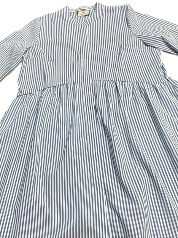Tuckernuck Royal Dress 3/4 Sleeves Tiered Button Down Shirt Dress Size Medium - Image 8