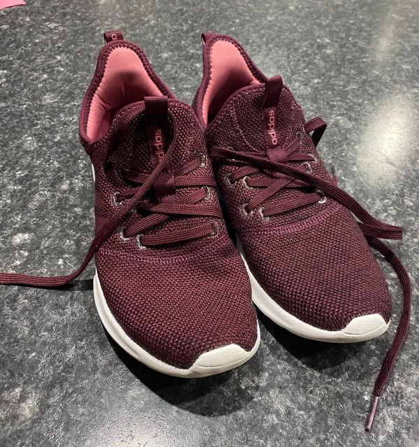 Adidas Maroon Cloudfoam Sneakers - Image 2