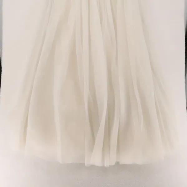 Beaded Crystal Tulle‎ Strapless Gown Womens Size 0 Prom Formal Y2K Wedding Dress - Image 9