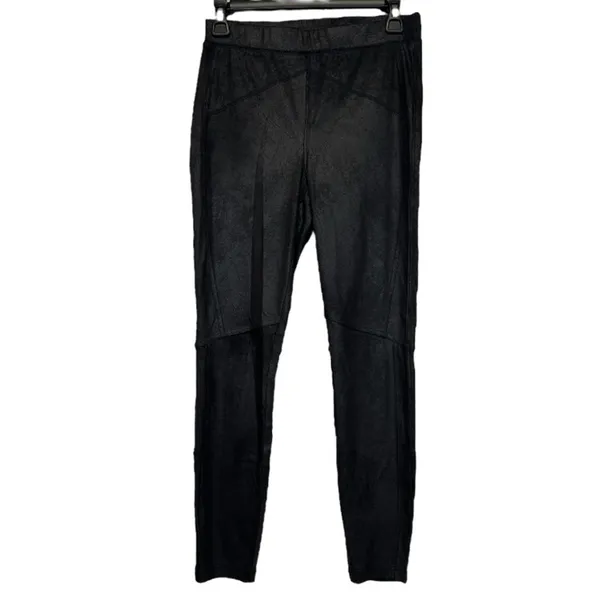 Free People Black Midnight Vegan Suede Skinny‎ Pants Size XS - Image 3