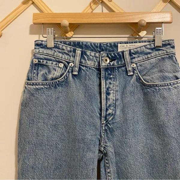 Rag and Bone High Rise Straight Leg Jeans size 23 - Image 2
