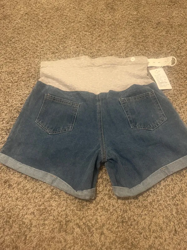 Syyh INSPIRE CHIC Women's Maternity Denim Over Belly High Waist Summer Casual with Pockets Jeans Pregnancy - Image 9