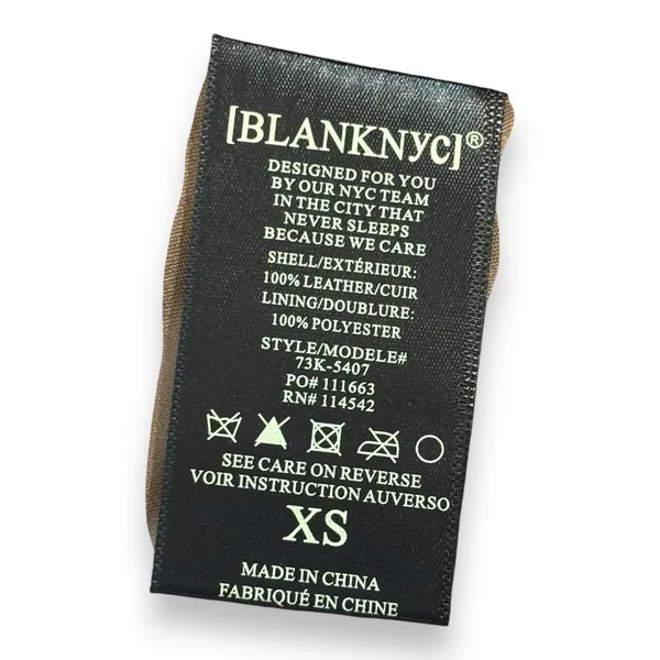 BlankNYC 100% Vegan Suede/Leather Moto Jacket-Womens Sz XS-tan-Full Zip-Pocket‎ - Image 6