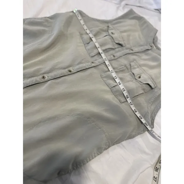 Free People Sz: S We The Free Lightweight Sleeveless Button Front Dress Pockets - Image 3