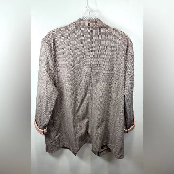 Liverpool NEW‎ Women's Boyfriend Blazer Black Brick Jacquard Stripe Size 1x - Image 3