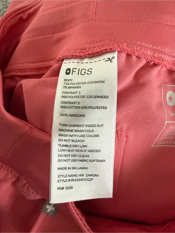 FIGS Coral Pink Technical Top - Image 4