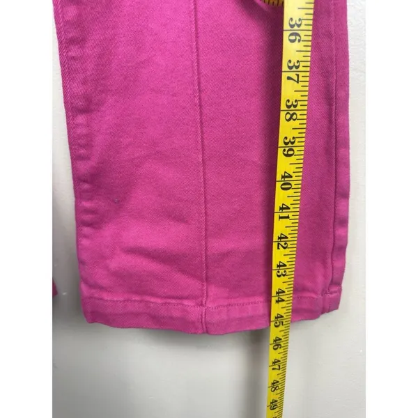 Revice Denim Venus Flares Star Butt High Rise Jeans Pink Fuchsia Size 26 Retro Y2K - Image 12