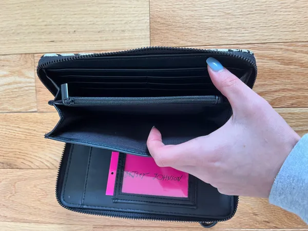 Betsey Johnson Wallet Wristlet Zip Around - Image 5