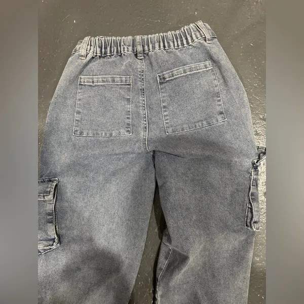 Blue Cargo Jeans - Image 2