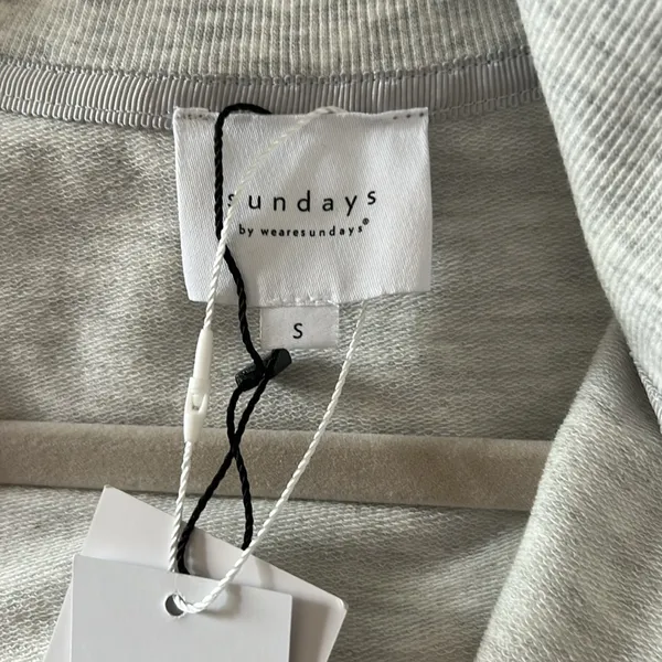 Anthropologie Sundays Womens Derby Jumpsuit‎ Light Heather Grey Sz S Minimalist - Image 7