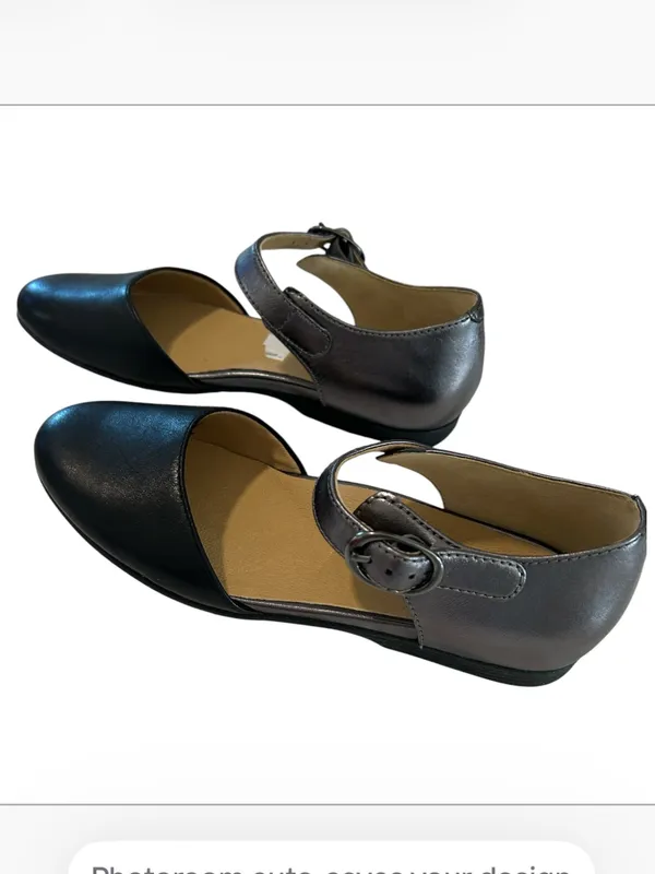 Dansko Liv Mary Jane Flat, Black/Pewter, Size EY39/US8.5-9, NWOT - Image 4