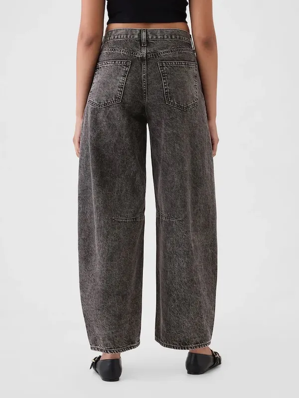 GAP Black High Waisted Ankle Length Horseshoe Jeans Size 27/4R - Image 10