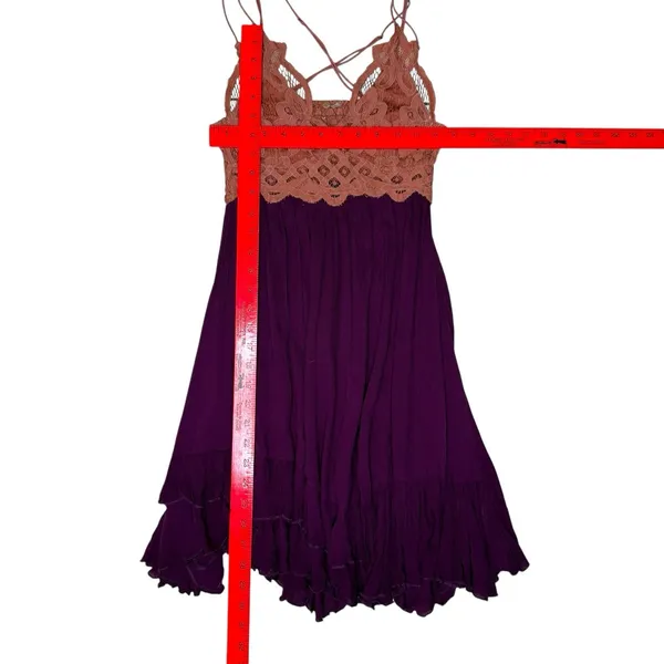 Free‎ People Adella Dress Small Pink Boho Festival Goth Fairy Whimsy Romantic - Image 9