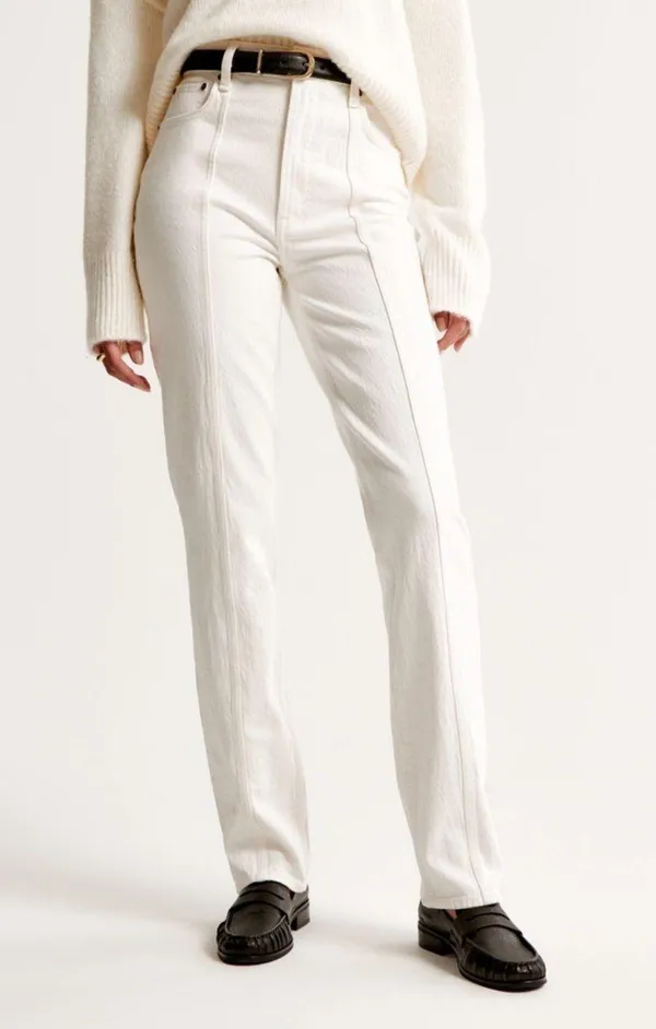 Abercrombie Ultra High Rise 90s Straight Jeans - Image 3